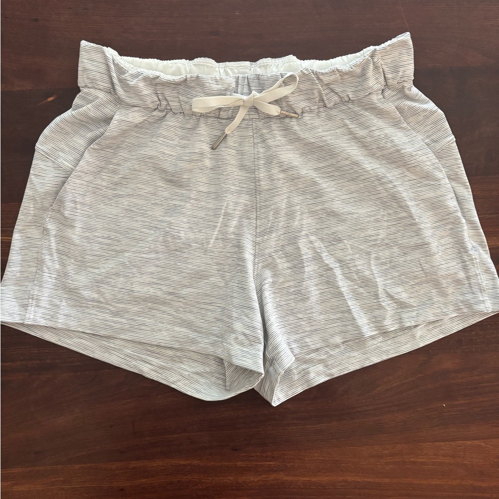 Women's Gray Drawstring Shorts